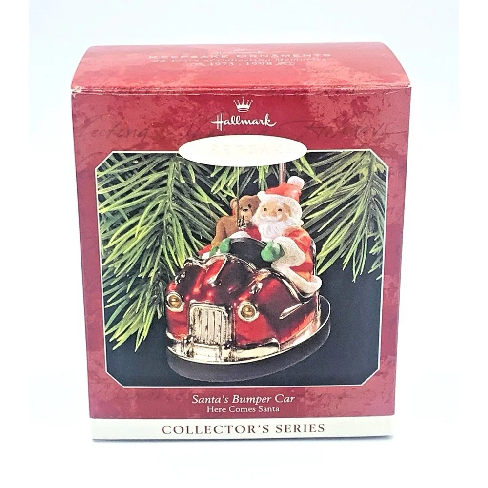 1998 Hallmark Keepsake‎ Santa's Bumper Car Here Comes Santa #20 Ornament